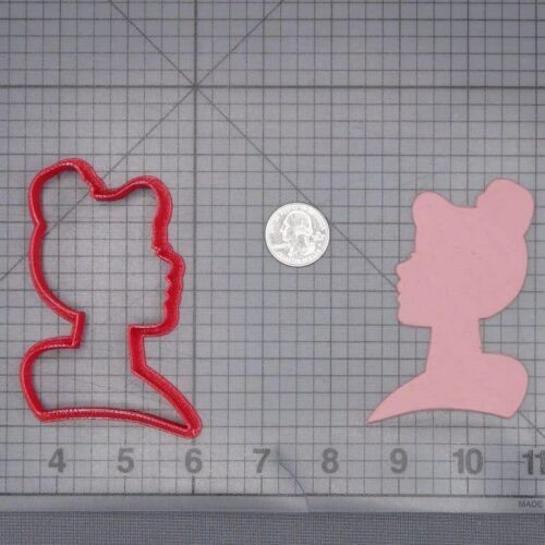 Cinderella Head 266-J643 Cookie Cutter Silhouette