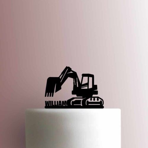 Custom Excavator Name 225-B750 Cake Topper