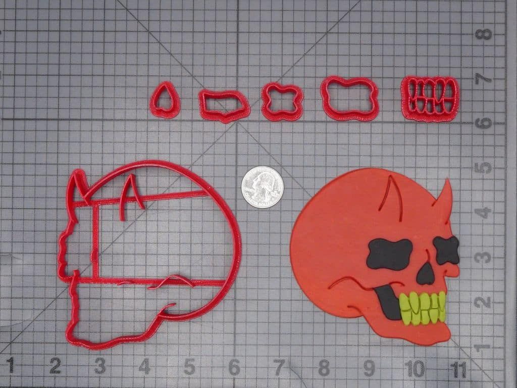 Devil Skull 266-J346 Cookie Cutter Set