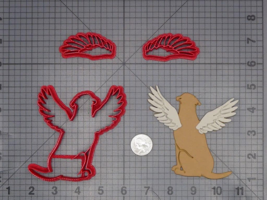 Dog Angel 266-J598 Cookie Cutter Set