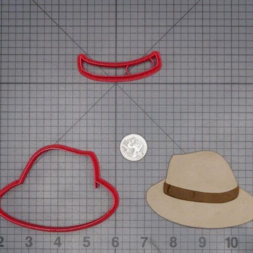 Fedora Hat 266-J622 Cookie Cutter Set