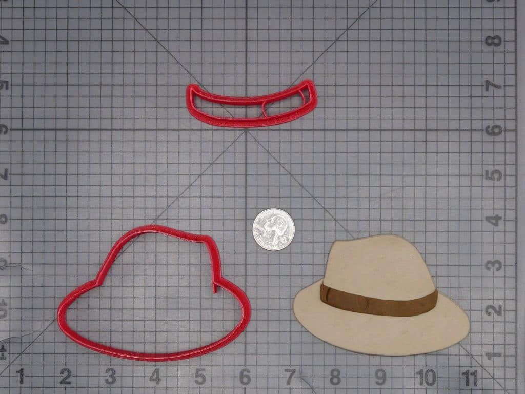 Fedora Hat 266-J622 Cookie Cutter Set