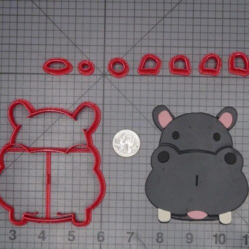 Hippo Head 266-J626 Cookie Cutter Set