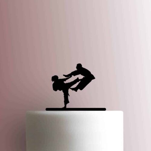 Martial Arts Sparring 225-B695 Cake Topper