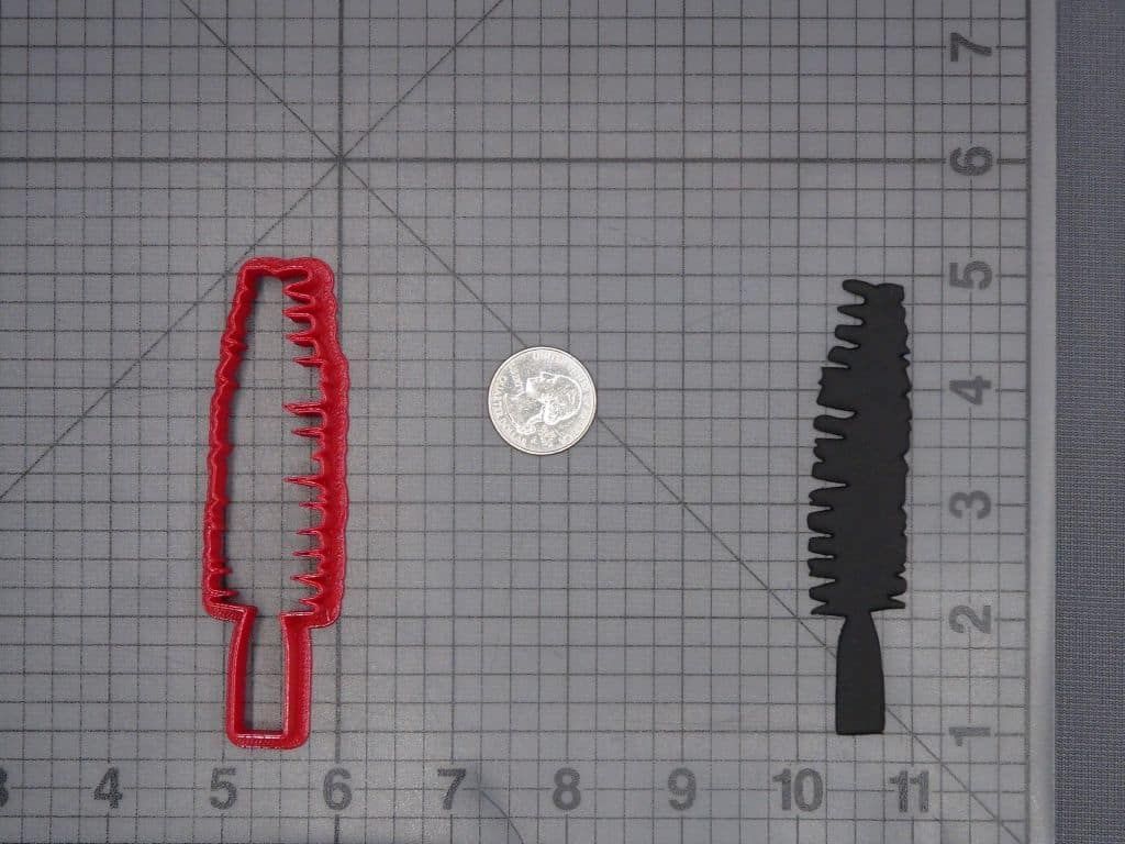 Mascara Brush 266-J601 Cookie Cutter Silhouette
