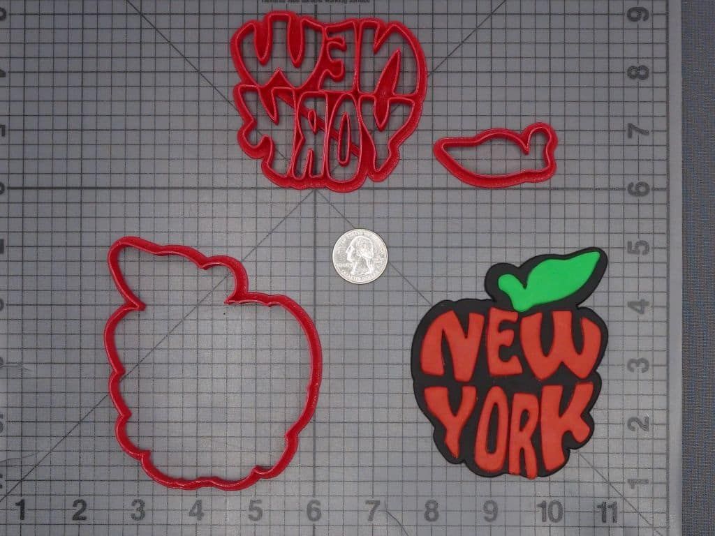 New York Apple 266-J597 Cookie Cutter Set