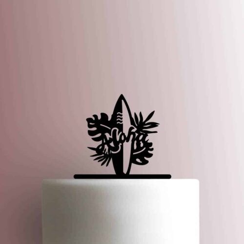 Surfboard Aloha 225-B697 Cake Topper