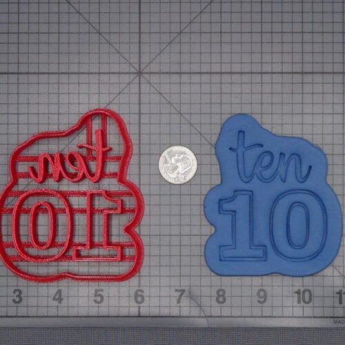 Ten Worded Number 266-J602 Cookie Cutter