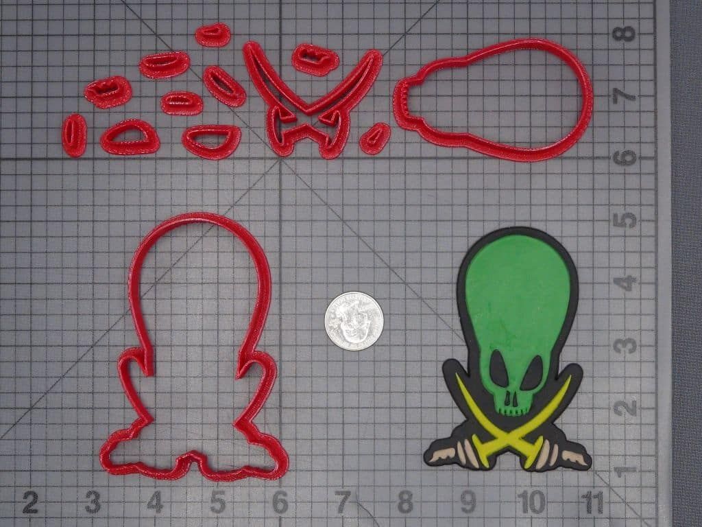 Alien Pirate 266-J658 Cookie Cutter Set