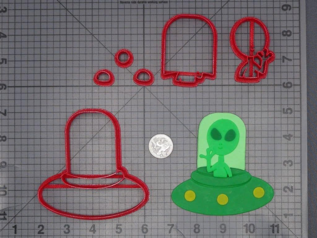 Alien UFO 266-J693 Cookie Cutter Set