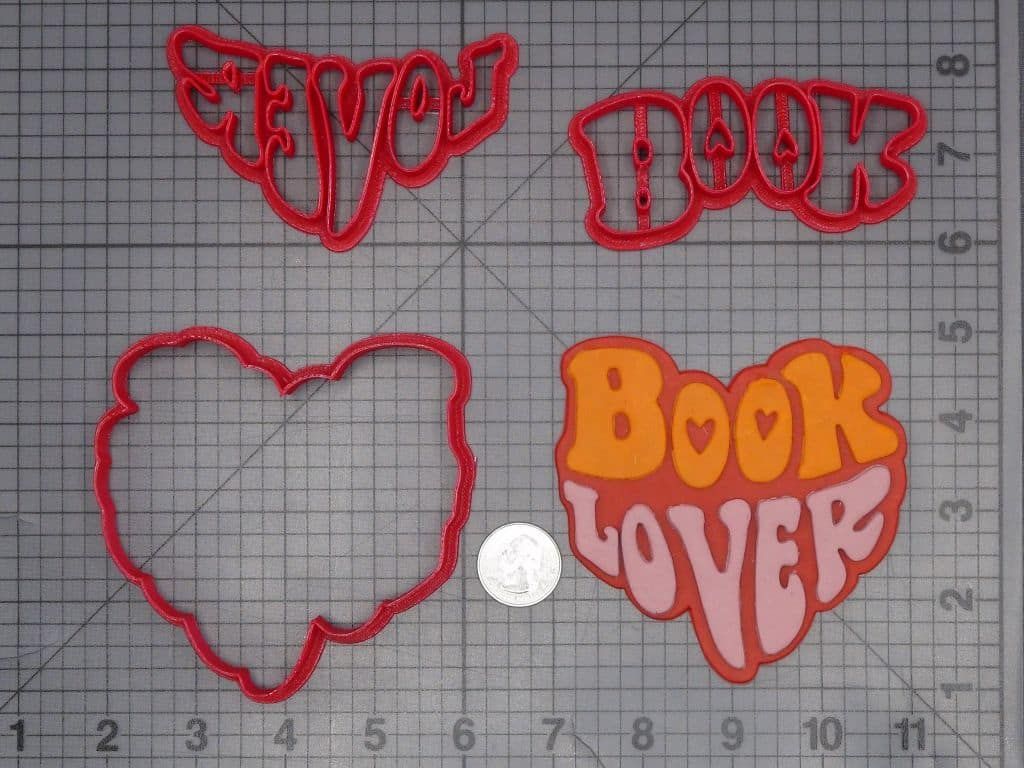 Book Lover 266-J694 Cookie Cutter Set