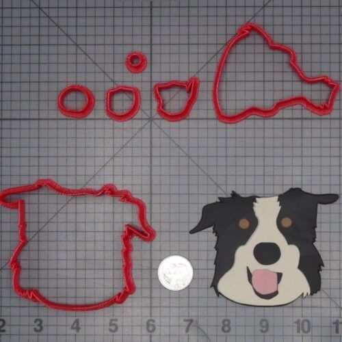 Border Collie Dog Head 266-J773 Cookie Cutter Set