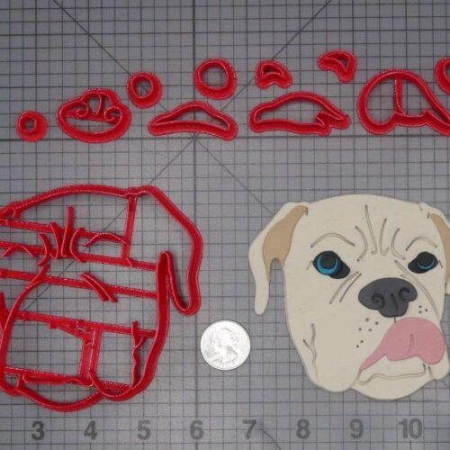 Boxer Dog Head 266-J695 Cookie Cutter Set
