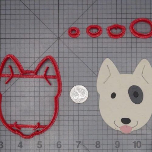 Bull Terrier Dog Head 266-J660 Cookie Cutter Set