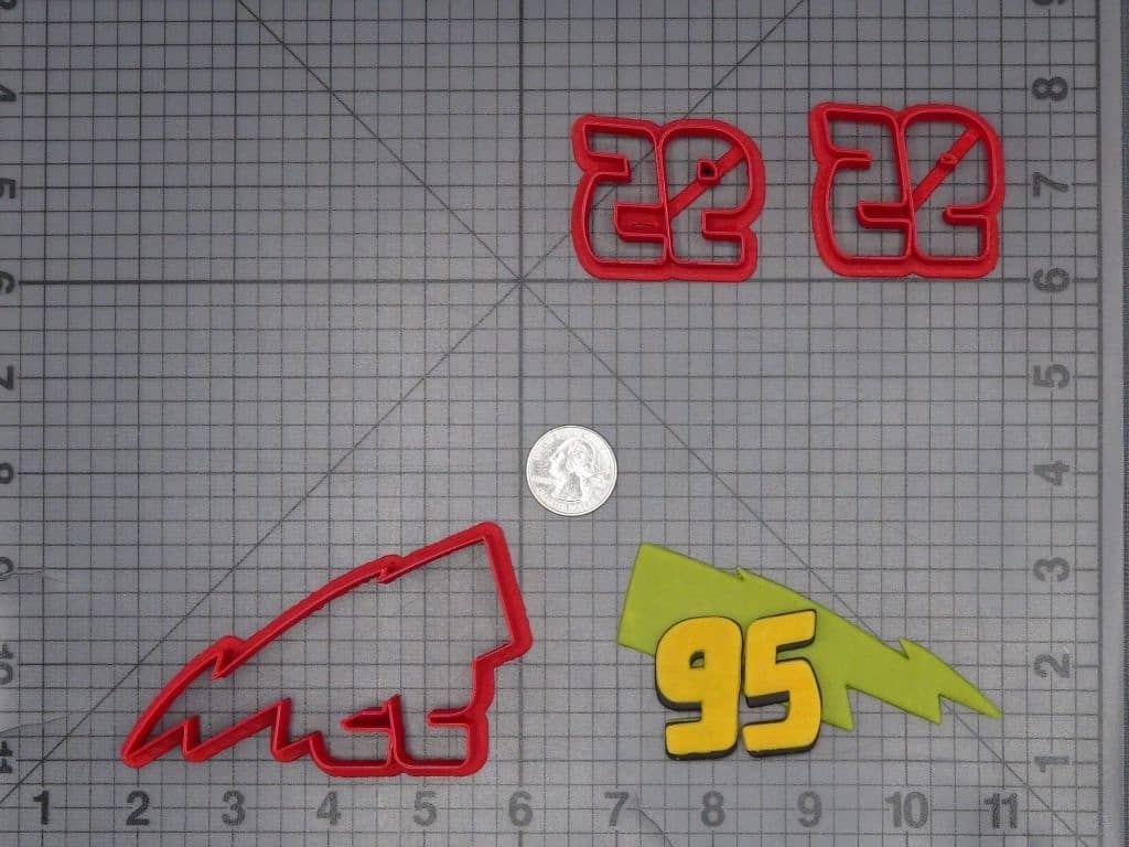 Cars - Lightning Mcqueen Bolt 95 266-J996 Cookie Cutter Set