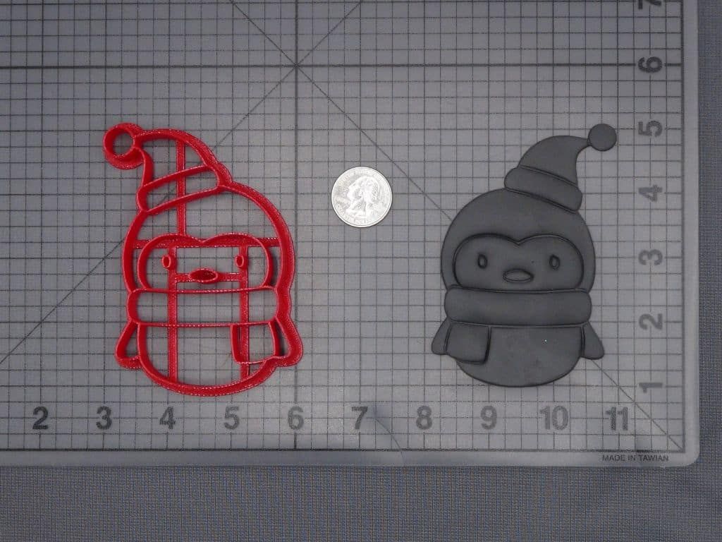 Christmas - Penguin in Santa Hat 266-J673 Cookie Cutter