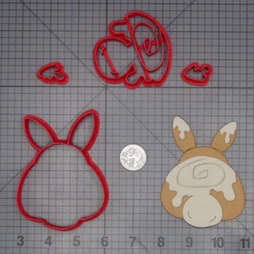 Cinnamon Roll Bunny Butt 266-J730 Cookie Cutter Set