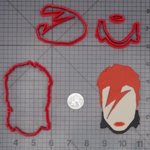 David Bowie Head 266-J855 Cookie Cutter Set