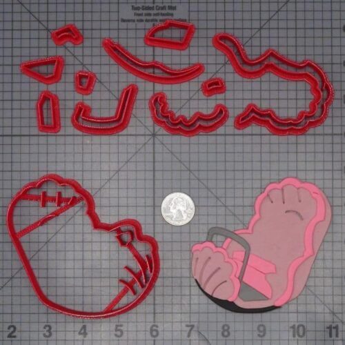 Disneyland - Little Mermaid Clamshell Ride 266-J788 Cookie Cutter Set