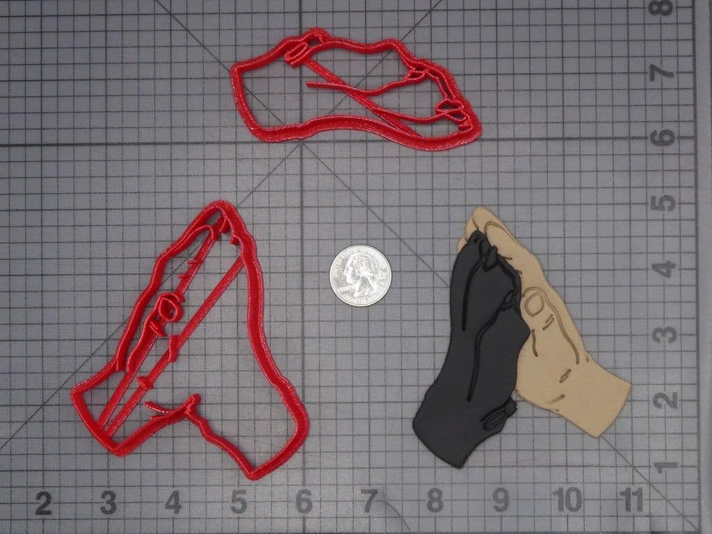 Dog Paw and Hand 266-J803 Cookie Cutter Set