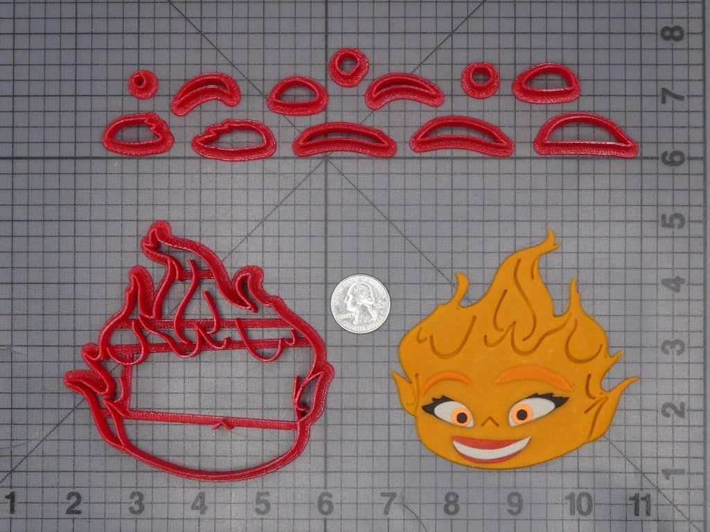 Elemental - Ember Head 266-J787 Cookie Cutter Set