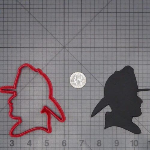 Firefighter Head 266-J740 Cookie Cutter Silhouette