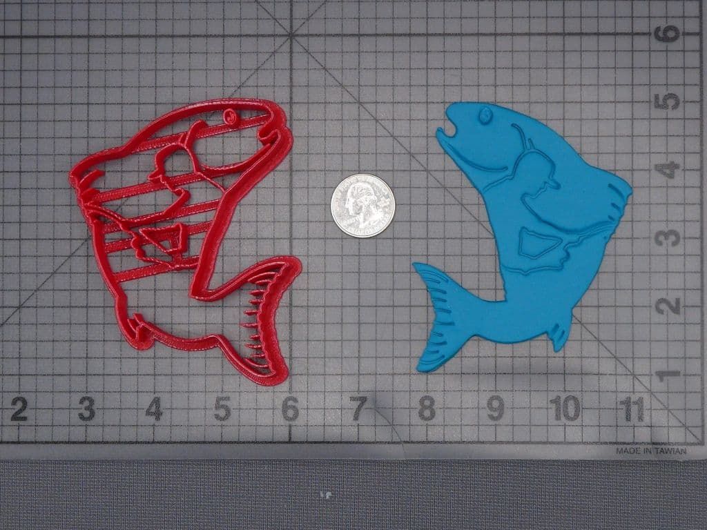 Fish and Fisherman Cameo 266-J812 Cookie Cutter