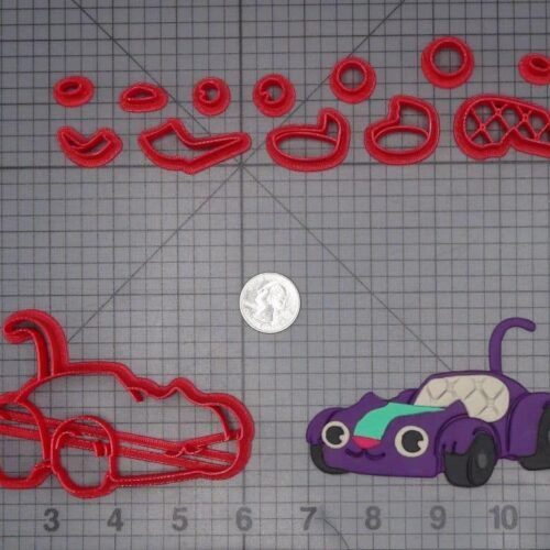 Gabbys Dollhouse - Cat Car 266-K034 Cookie Cutter Set