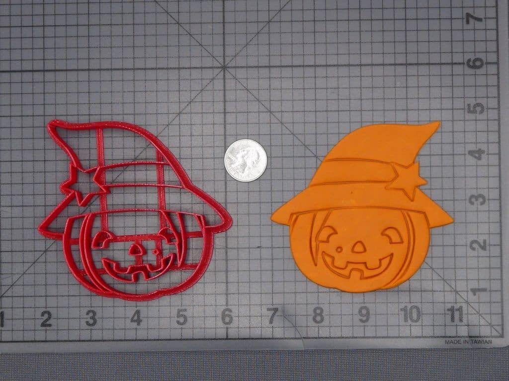 Halloween - Jack O Lantern with Witch Hat 266-J708 Cookie Cutter