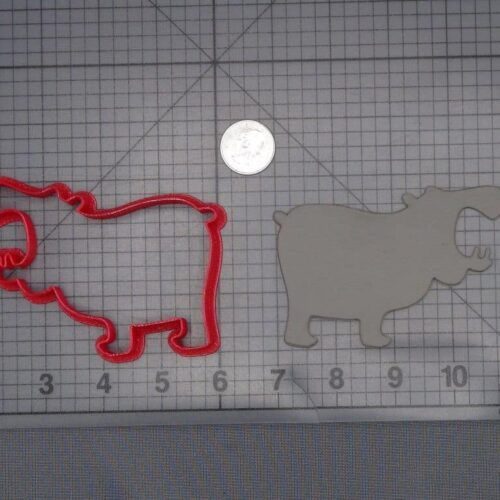 Hippo Body 266-J776 Cookie Cutter Silhouette