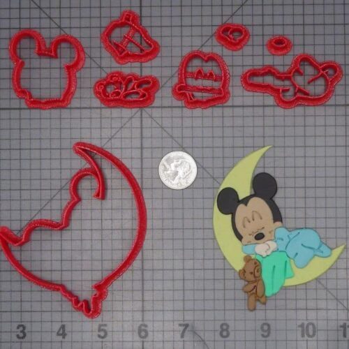 Mickey Mouse - Baby Sleeping on Moon 266-K035 Cookie Cutter Set