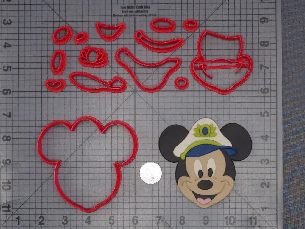 Mickey Mouse Cruise Captain 266-J792 Cookie Cutter Set