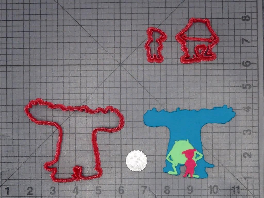 Monsters Inc Gang 266-J793 Cookie Cutter Set