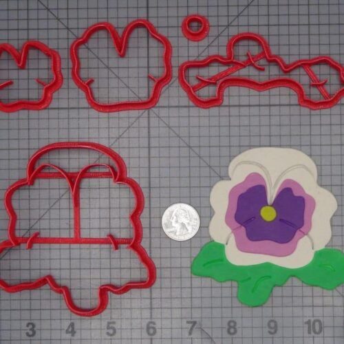 Pansy Flower 266-J806 Cookie Cutter Set