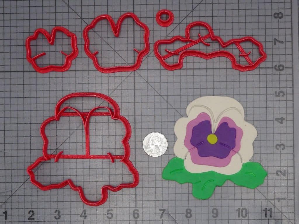 Pansy Flower 266-J806 Cookie Cutter Set