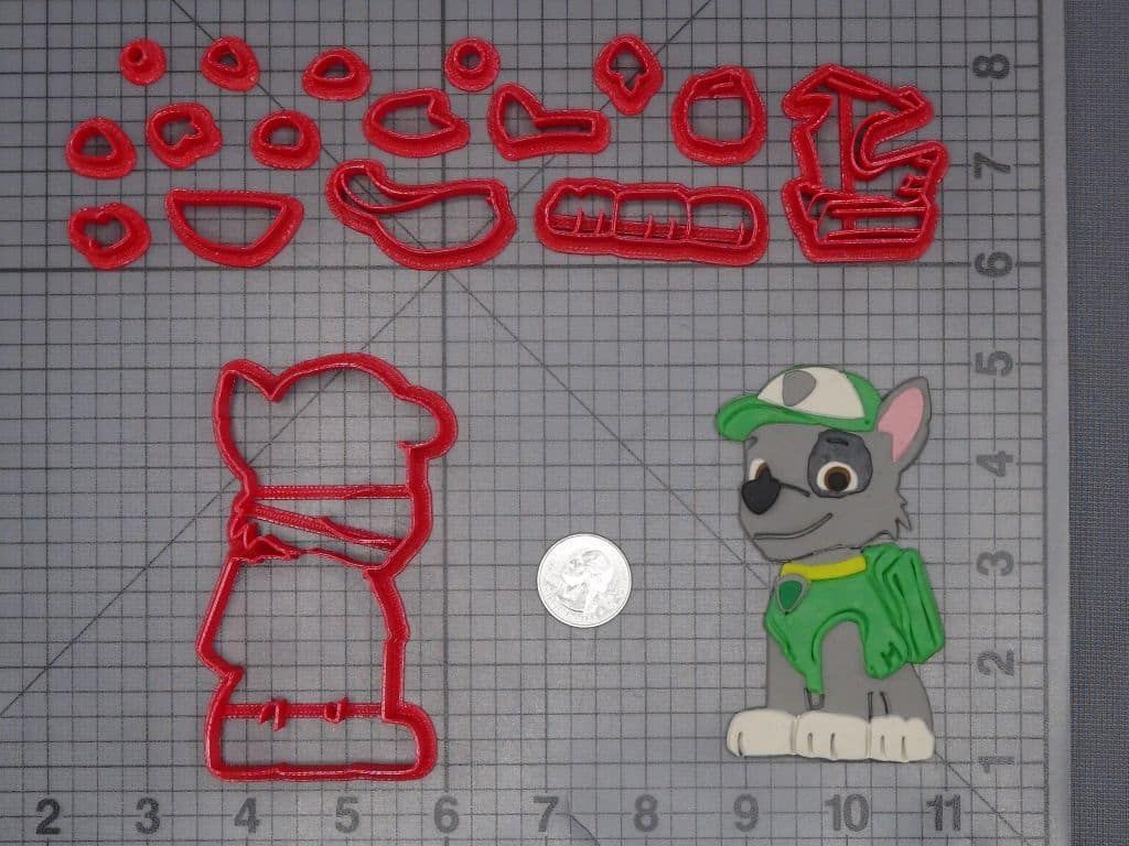 Paw Patrol - Rocky Body 266-J230 Cookie Cutter Set