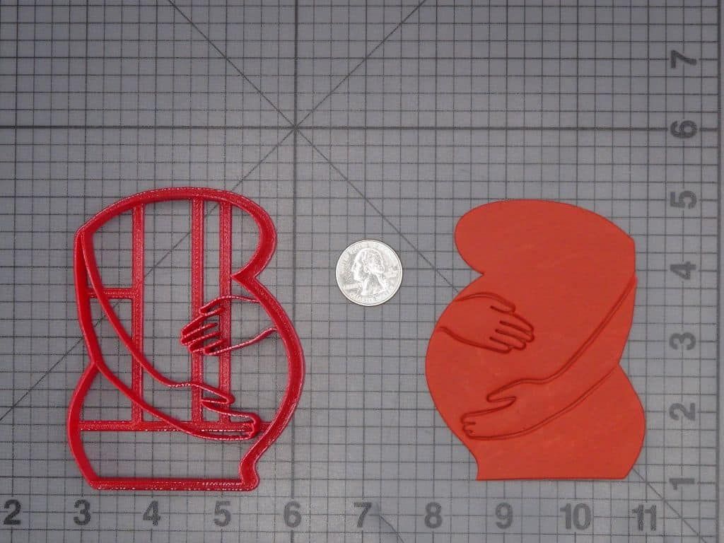 Pregnant Mom Belly 266-J813 Cookie Cutter