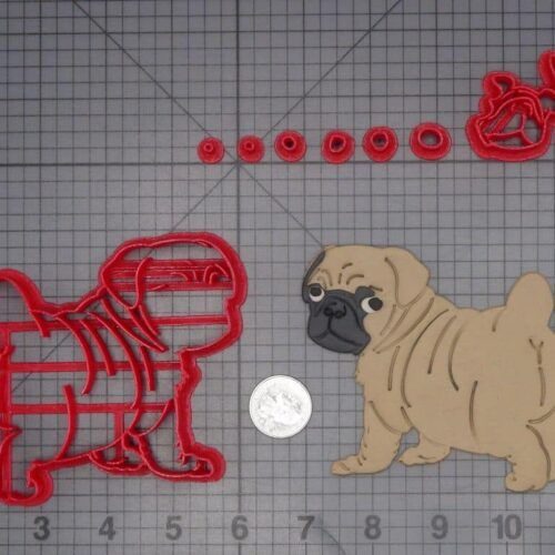 Pug Dog Body 266-J877 Cookie Cutter Set