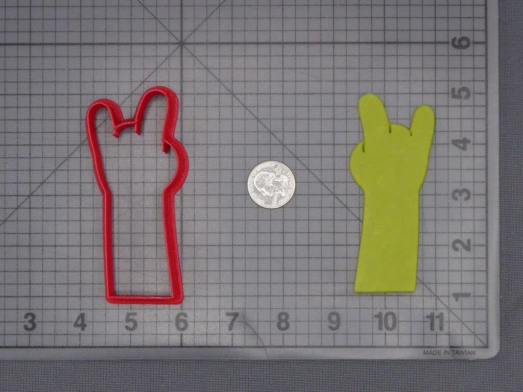 Simpsons - Bart Rock Hand 266-J888 Cookie Cutter Silhouette