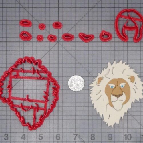 Sing - Clay Calloway Lion Head 266-J655 Cookie Cutter Set