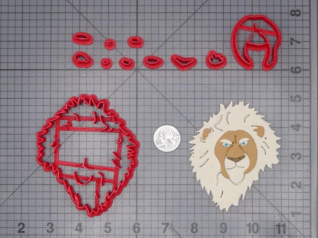 Sing - Clay Calloway Lion Head 266-J655 Cookie Cutter Set