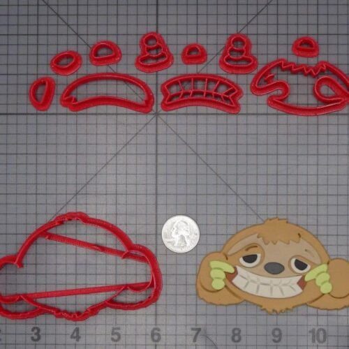 Sloth Head 266-J833 Cookie Cutter Set