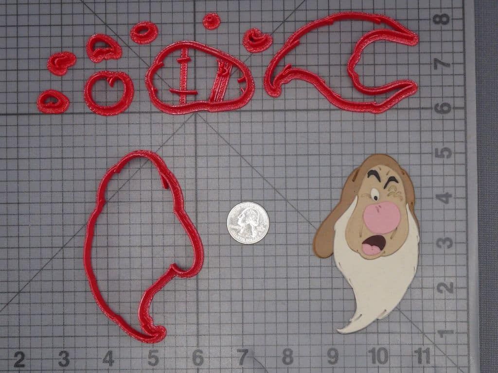 Snow White and the Seven Dwarfs - Sneezy Head 266-J933 Cookie Cutter Set