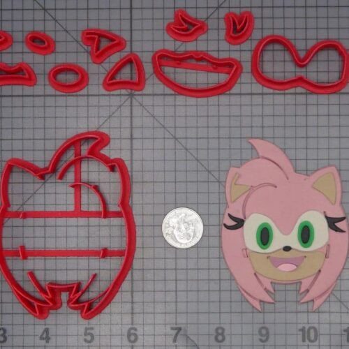 Sonic the Hedgehog - Amy Head 266-K005 Cookie Cutter Set