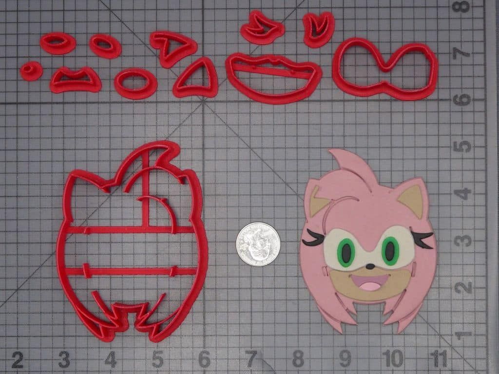Sonic the Hedgehog - Amy Head 266-K005 Cookie Cutter Set