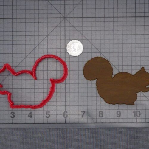 Squirrel Body 266-j844 Cookie Cutter Silhouette