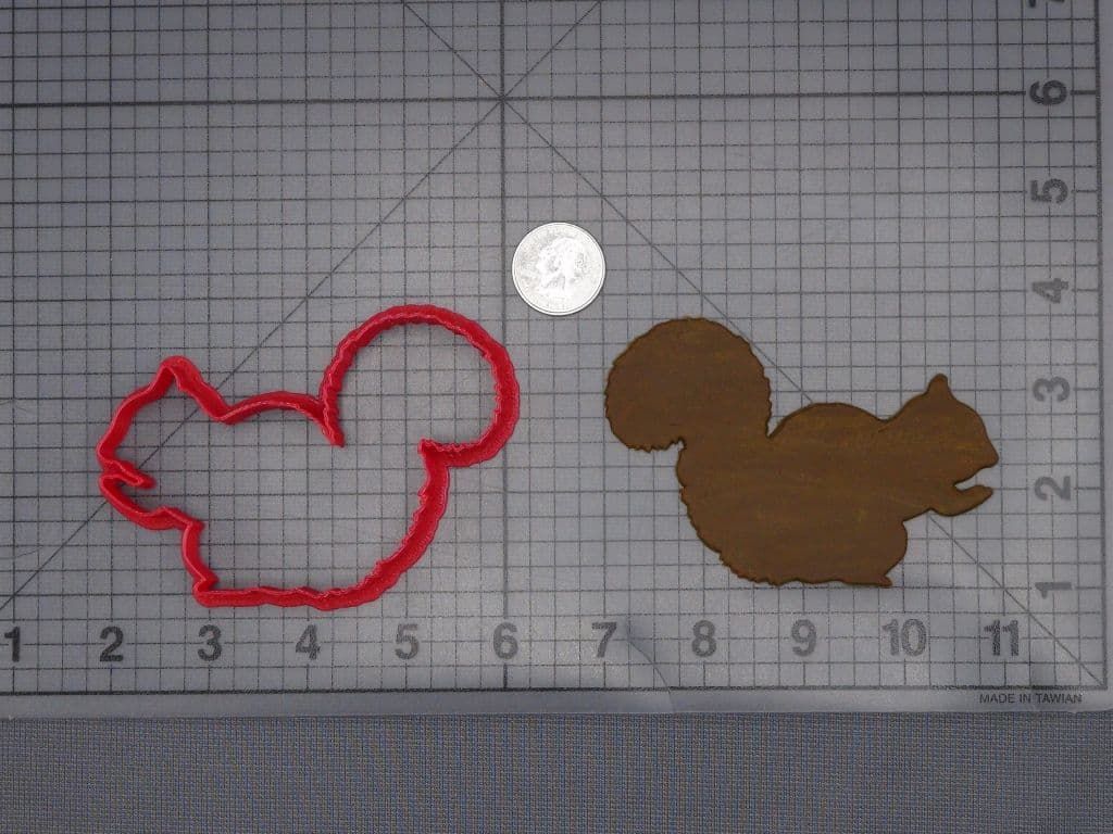 Squirrel Body 266-j844 Cookie Cutter Silhouette