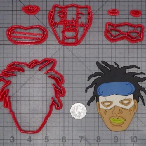 Static Shock Head 266-J645 Cookie Cutter Set