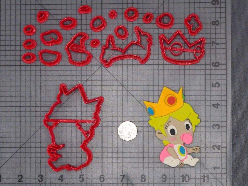 Super Mario - Peach Baby Body 266-J716 Cookie Cutter Set