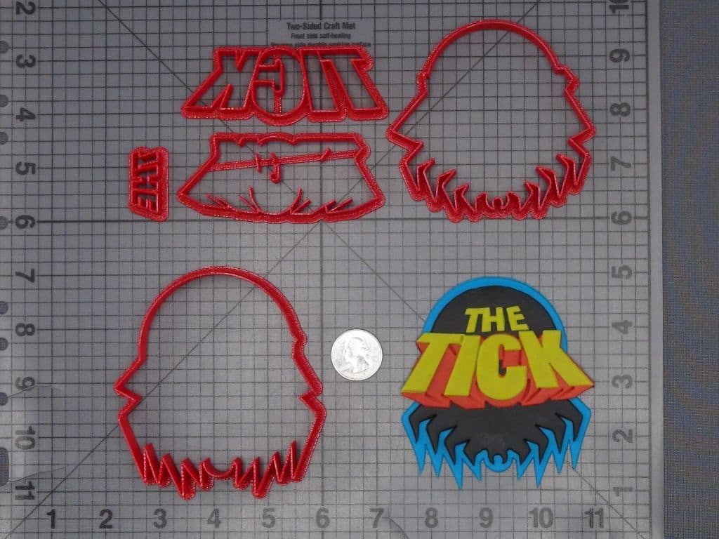 The Tick Logo 266-J866 Cookie Cutter Set